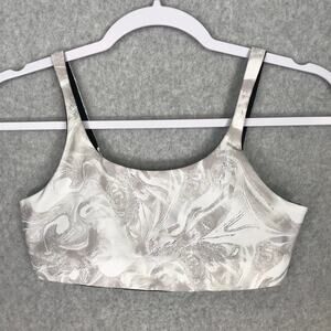Becca Sports Bra Womens Small Gray Abstract Bralette Tank Top Yoga Active Swim‎